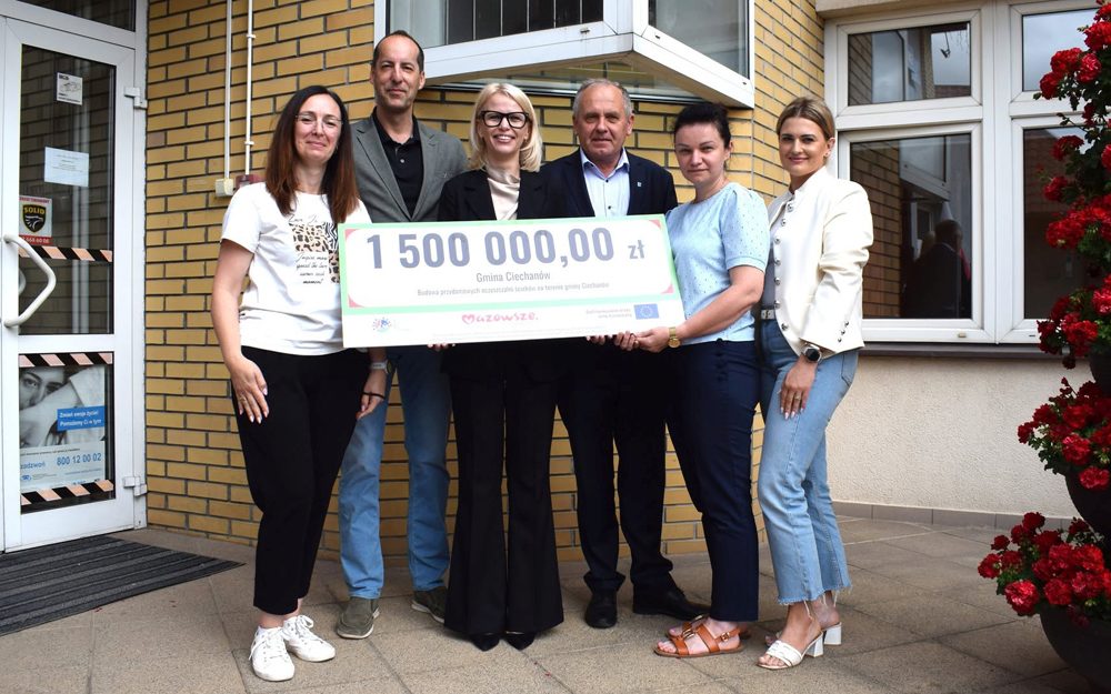 Gmina Ciechanów pozyskała dofinansowanie na realizację ważnej inwestycji infrastrukturalnej dla mieszkańców